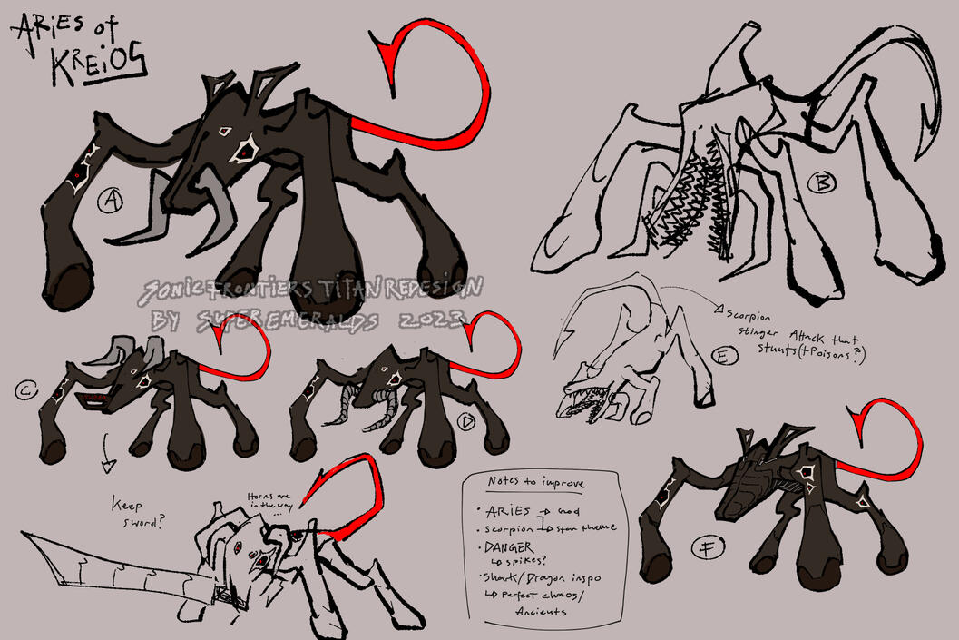 first ideas, i kept the legs of the original design.