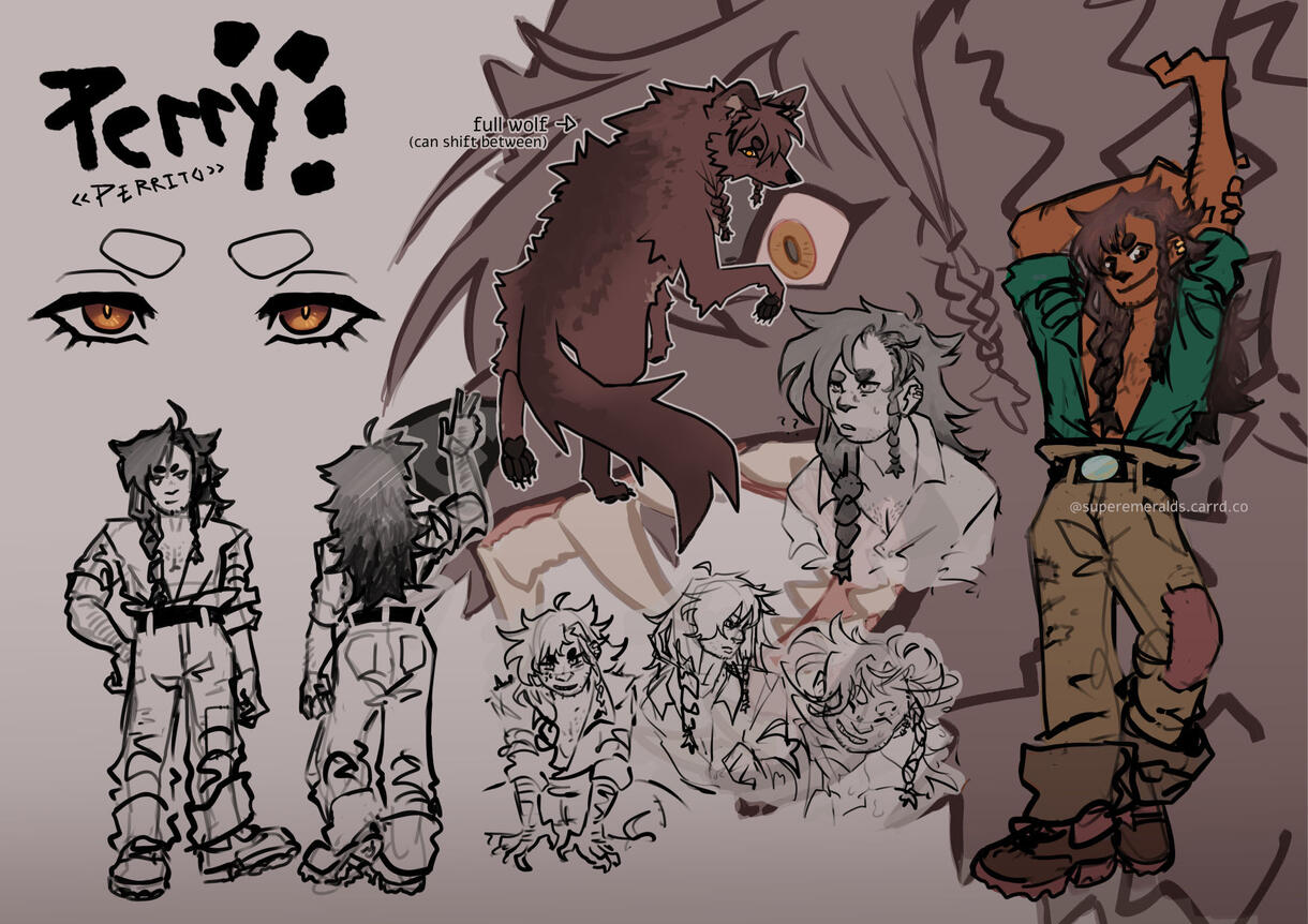 HUMONSTROUS: character concept sheet